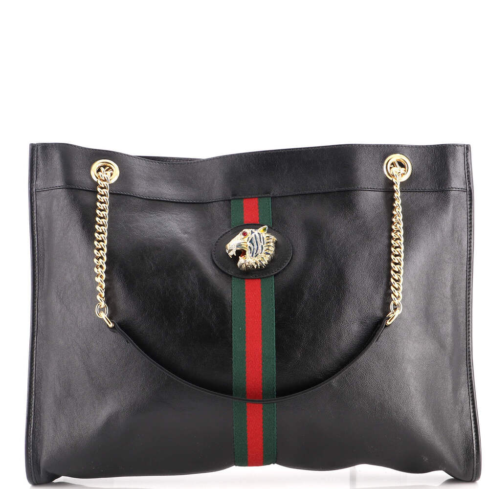 Gucci Large Rajah Chain Tote Leather